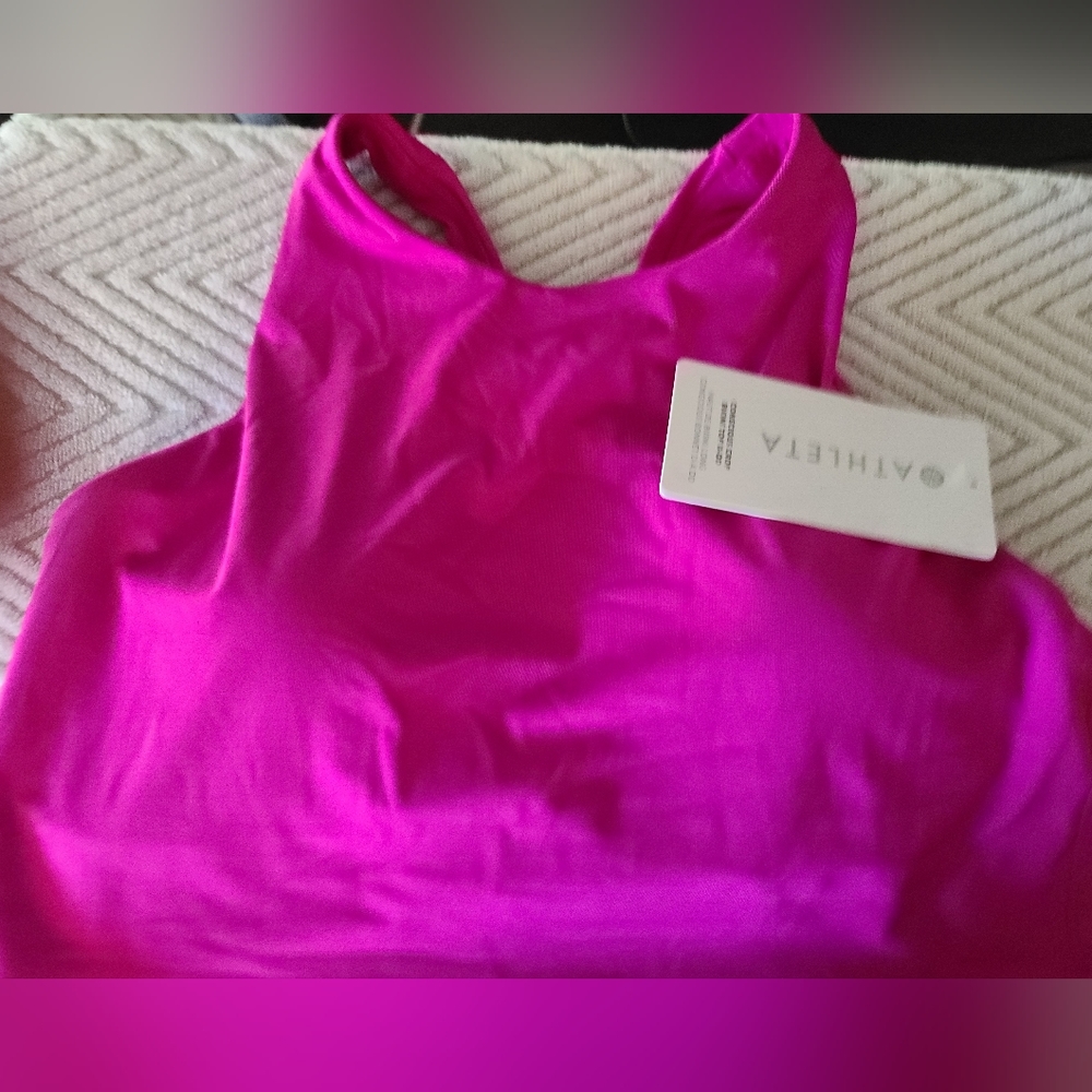 Athleta Conscious Crop Bikini Top D-DD Size Medium NWT